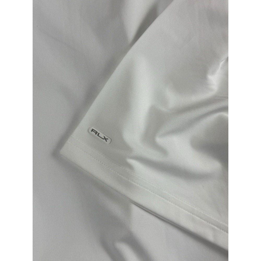 RLX RALPH LAUREN Golf Polo Mens M White Performance Wicking Stretch NEW Tags - Picture 11 of 13